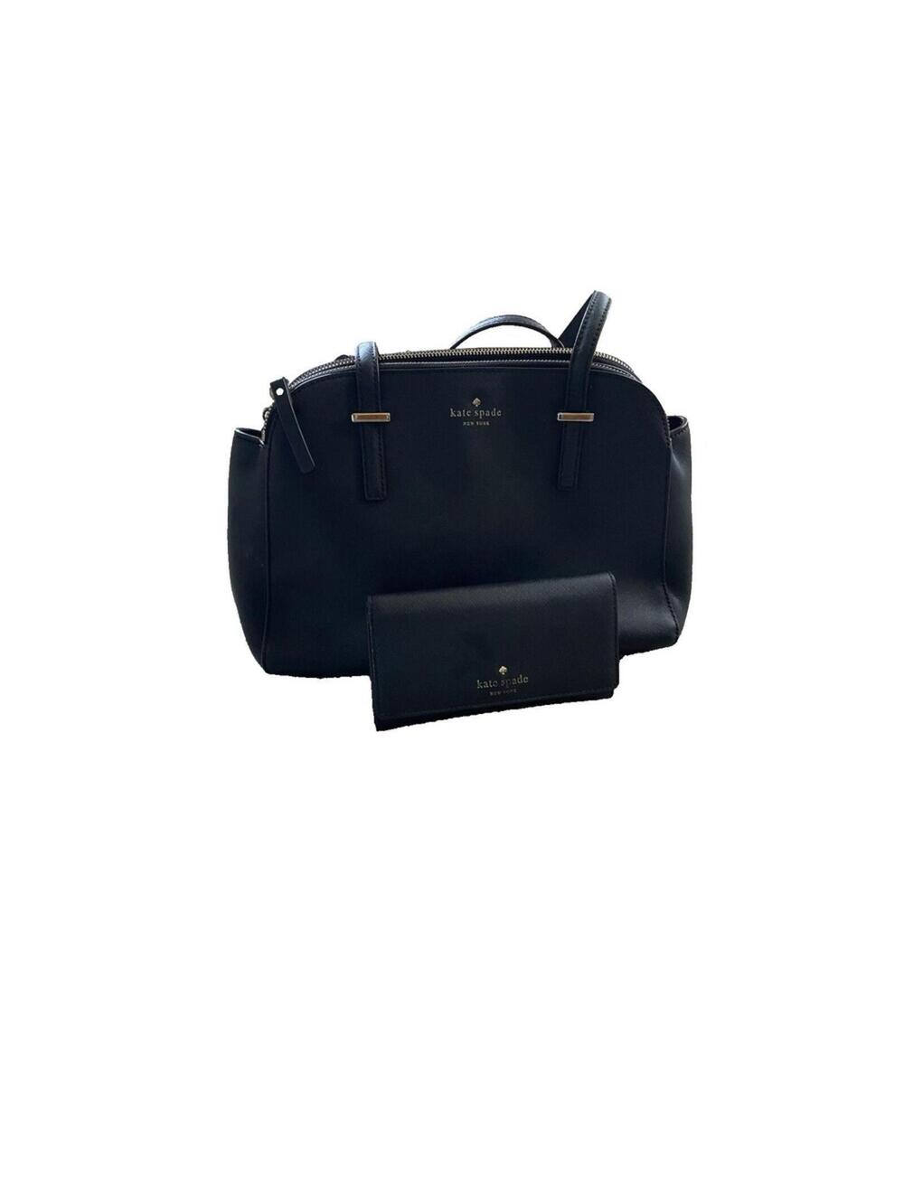 Kate Spade New York 'Cedar Street' Elissa shoulder tote bag Trifold Wallet Black